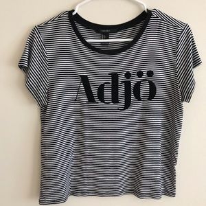 Slightly cropped T-shirt